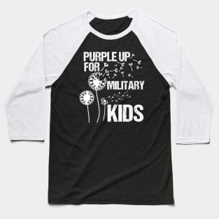 Purple Up for Military Kids - Month of the Military Child Baseball T-Shirt